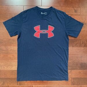 Under Armour Men's Navy & Red T-Shirt